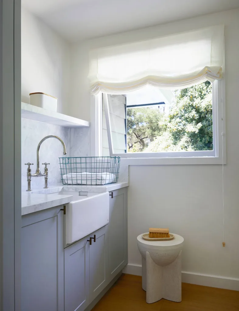 Laundry room with window