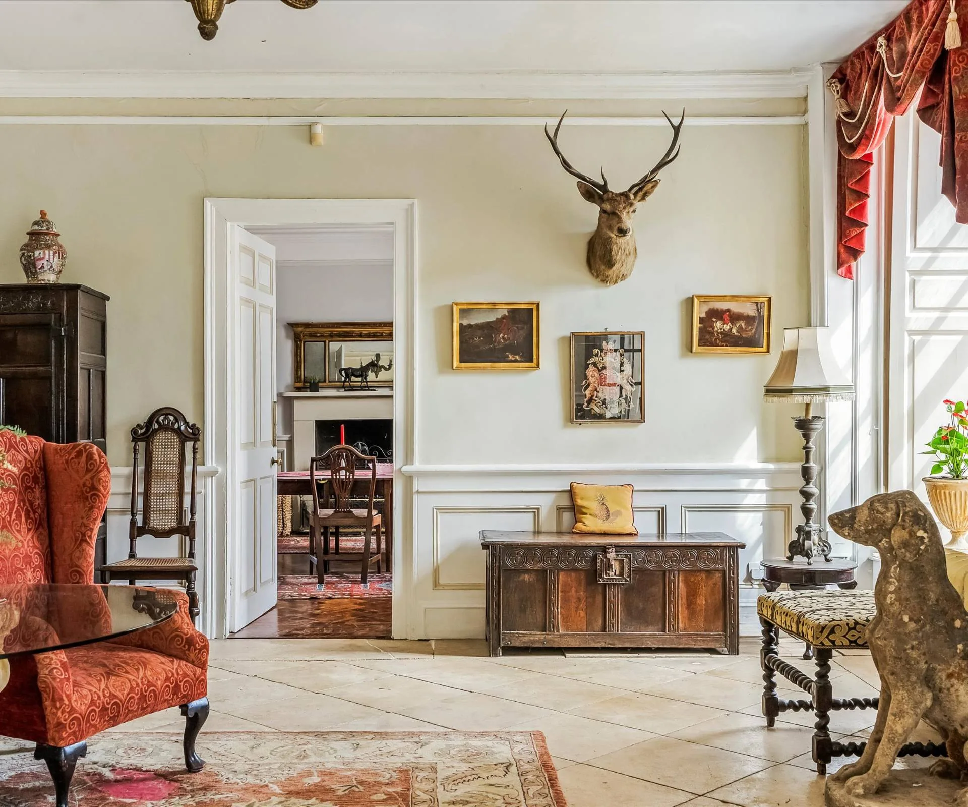 The living room in the Pride and Prejudice house