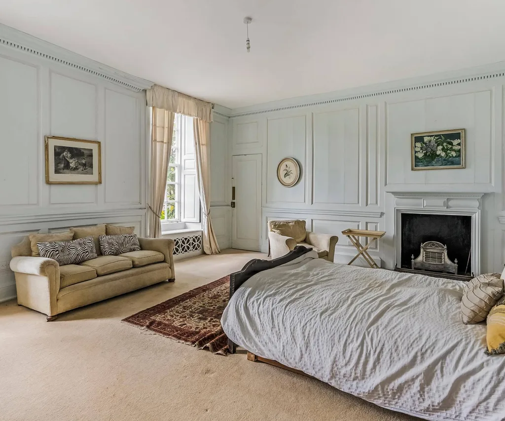 The bedroom in the house