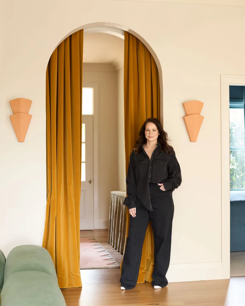 Kim McKay in her living room.