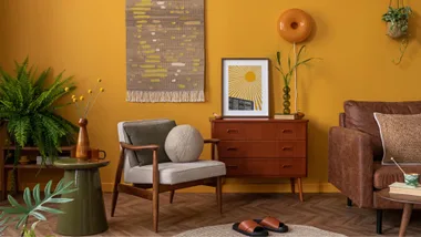 A retro living room