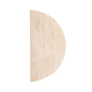 Travertine Half Moon Entry Door Pull