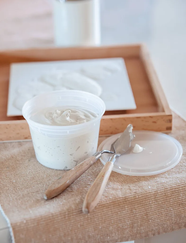 Erica's art equipment