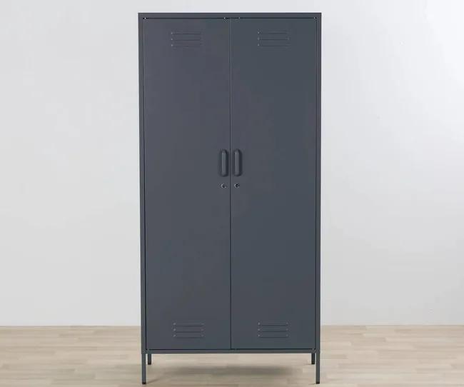 Charcoal coloured storage locker