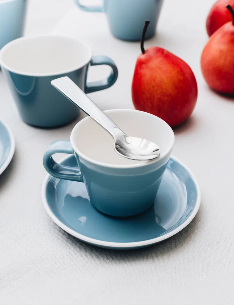 An Acme cup and saucer in colour kokako 002