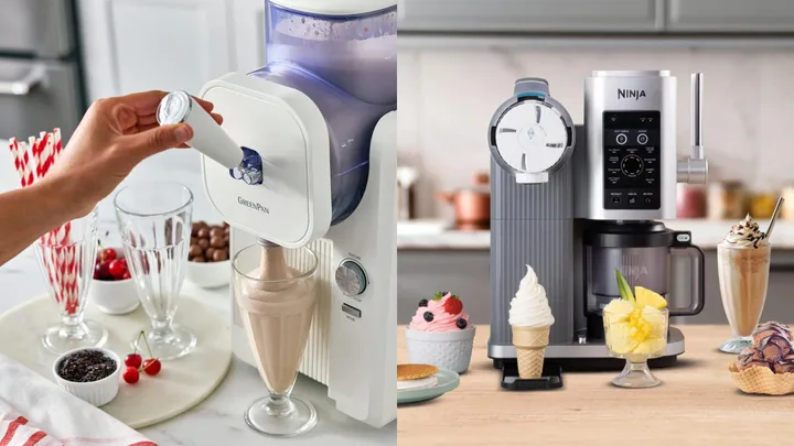 The GreenPan ice cream maker and Ninka ice cream maker