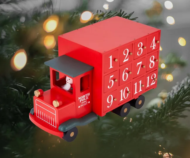 Red Christmas Truck Advent Calendar