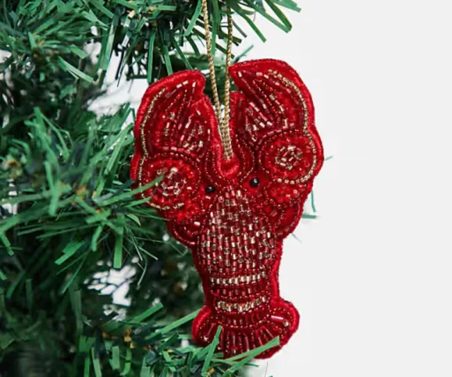 Red lobster Christmas decoration