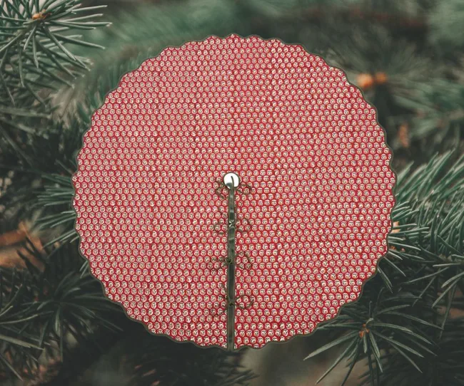 Red Christmas Tree Skirt