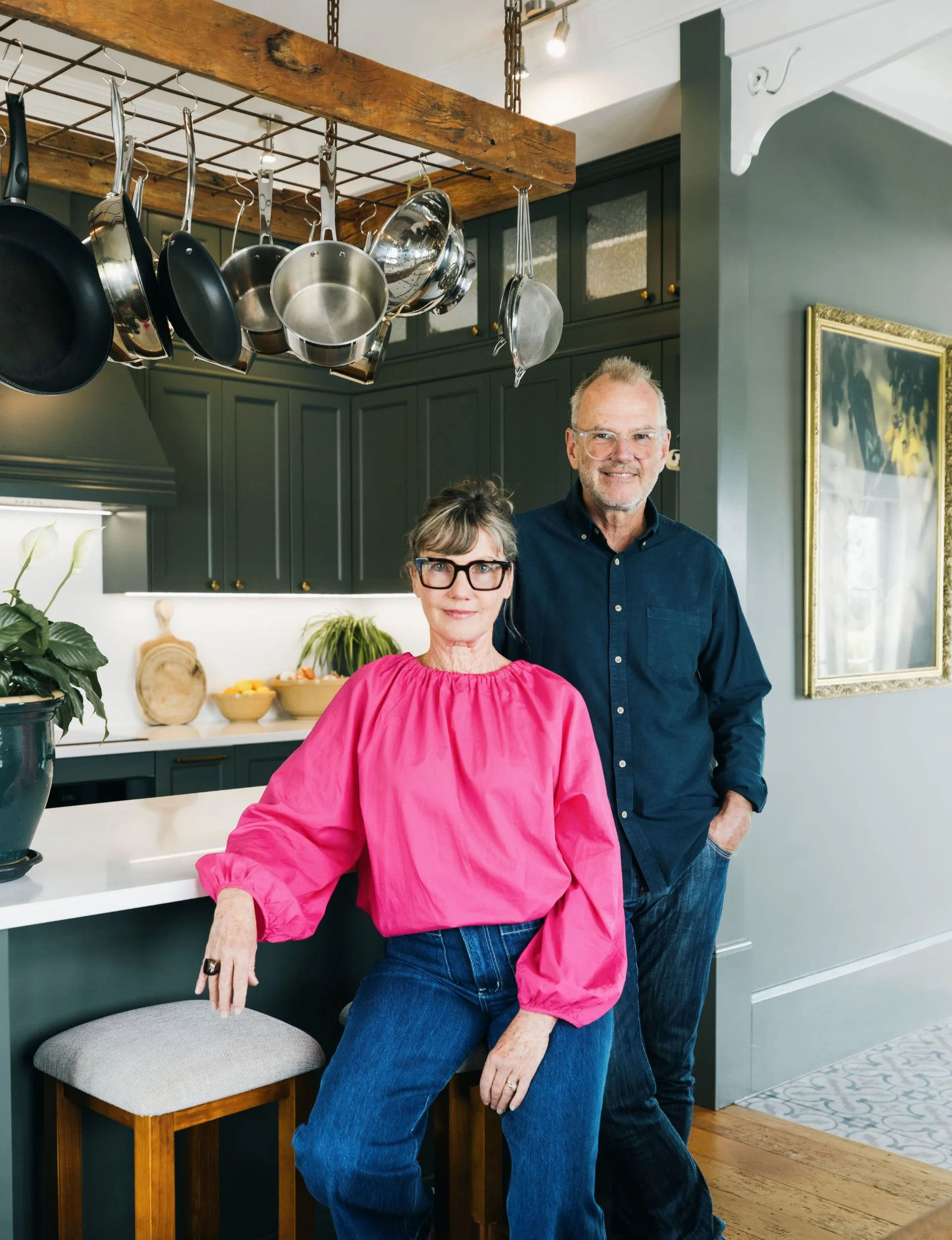 Carol and Stevve Webster, the homeowners of this century-old Nelson home