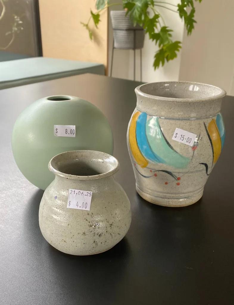 Old o-shop pots and vases