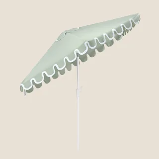 Temple & Webster Scalloped Market Umbrella