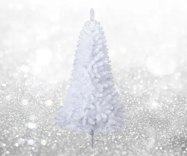 White Christmas tree