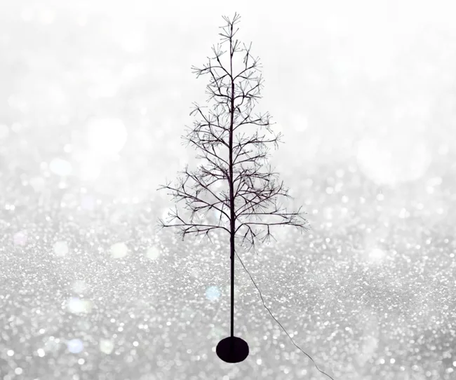 Onyx Twig Light Up Christmas Tree