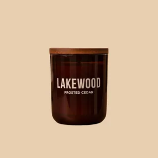 Lakewood Frosted Cedar Candle