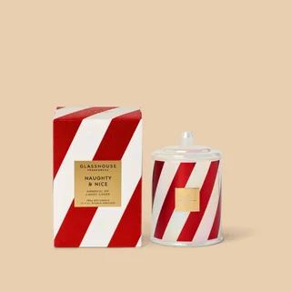 Glasshouse Naughty & Nice Handful of Candy Canes Candle