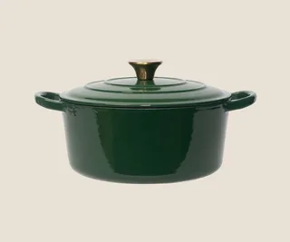 Temple & Webster 4.3L Round Cast Iron Dutch Oven
