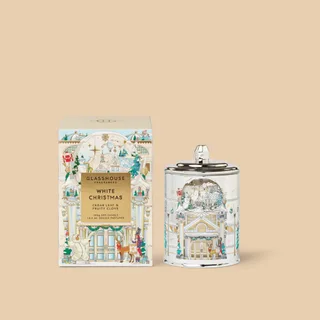 Glasshouse Fragrances White Christmas Cedar Leaf & Fruity Clove Candle