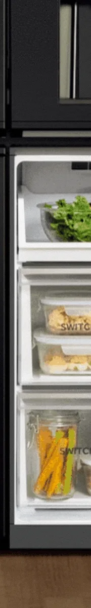 A gif of a Haier freezer being transformed into a refridgerated zone