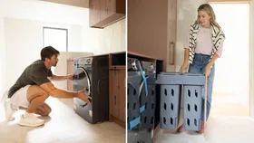 Style & suds: A sneak peek at Art and Matilda’s laundry midway through its transformation