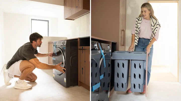 Style & suds: A sneak peek at Art and Matilda’s laundry midway through its transformation