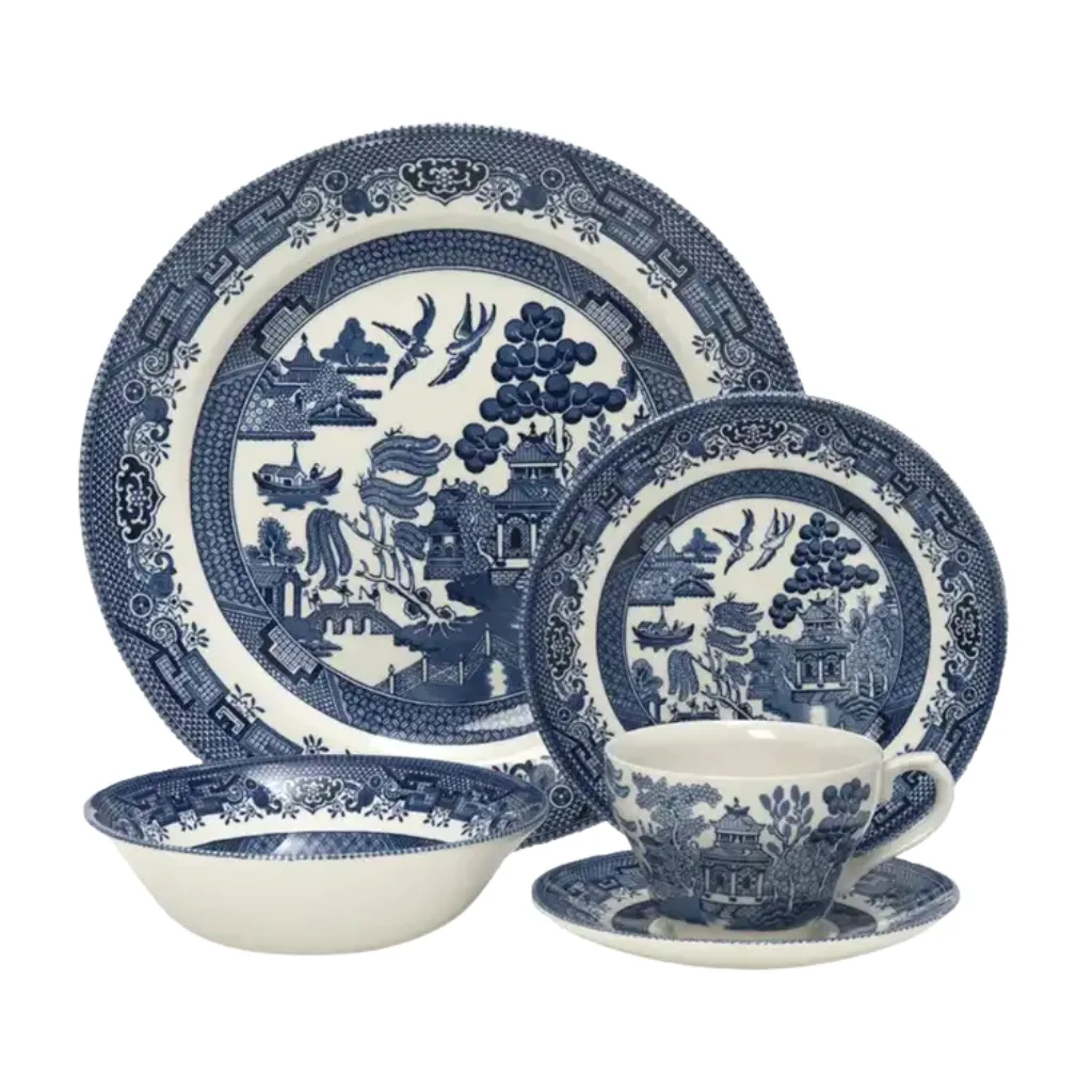 Churchill Blue Willow Dinnerware (Set of 20)