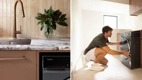 Clean living: Art and Matilda’s sleek new laundry balances form and function