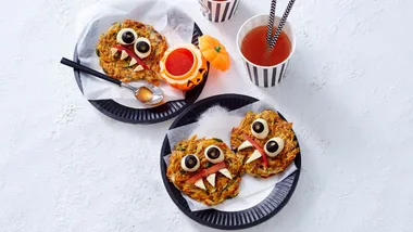 Halloween recipe: Kumara & courgette freaky fritters