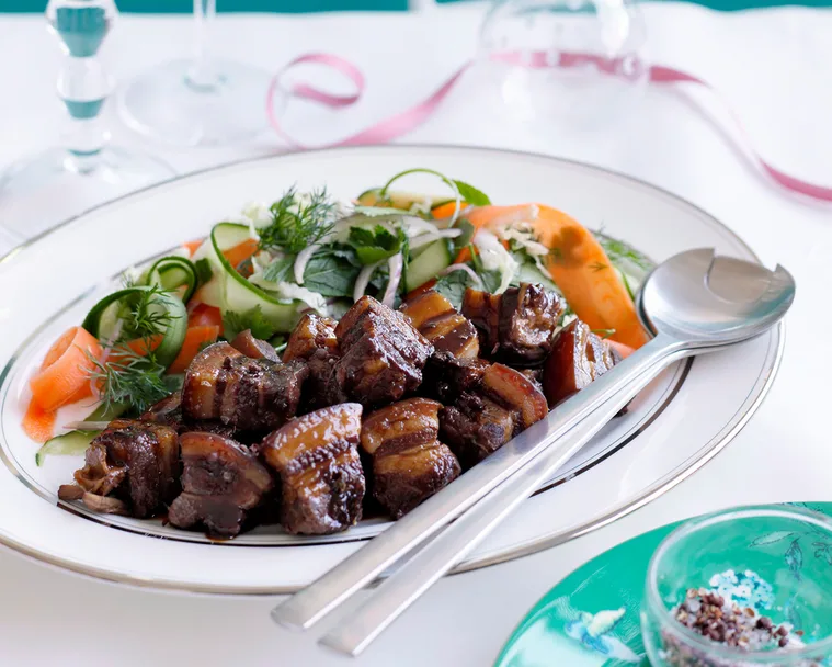 Kylie Kwong's caramelised pork belly