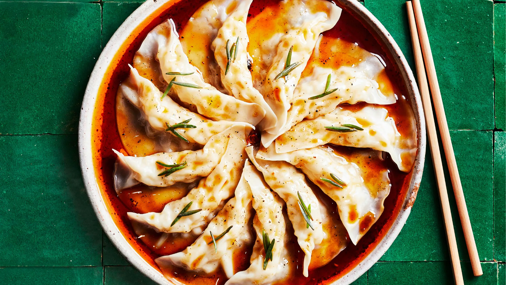 Kylie Kwong's prawn dumplings