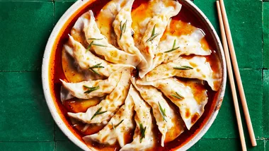 Kylie Kwong's prawn dumplings