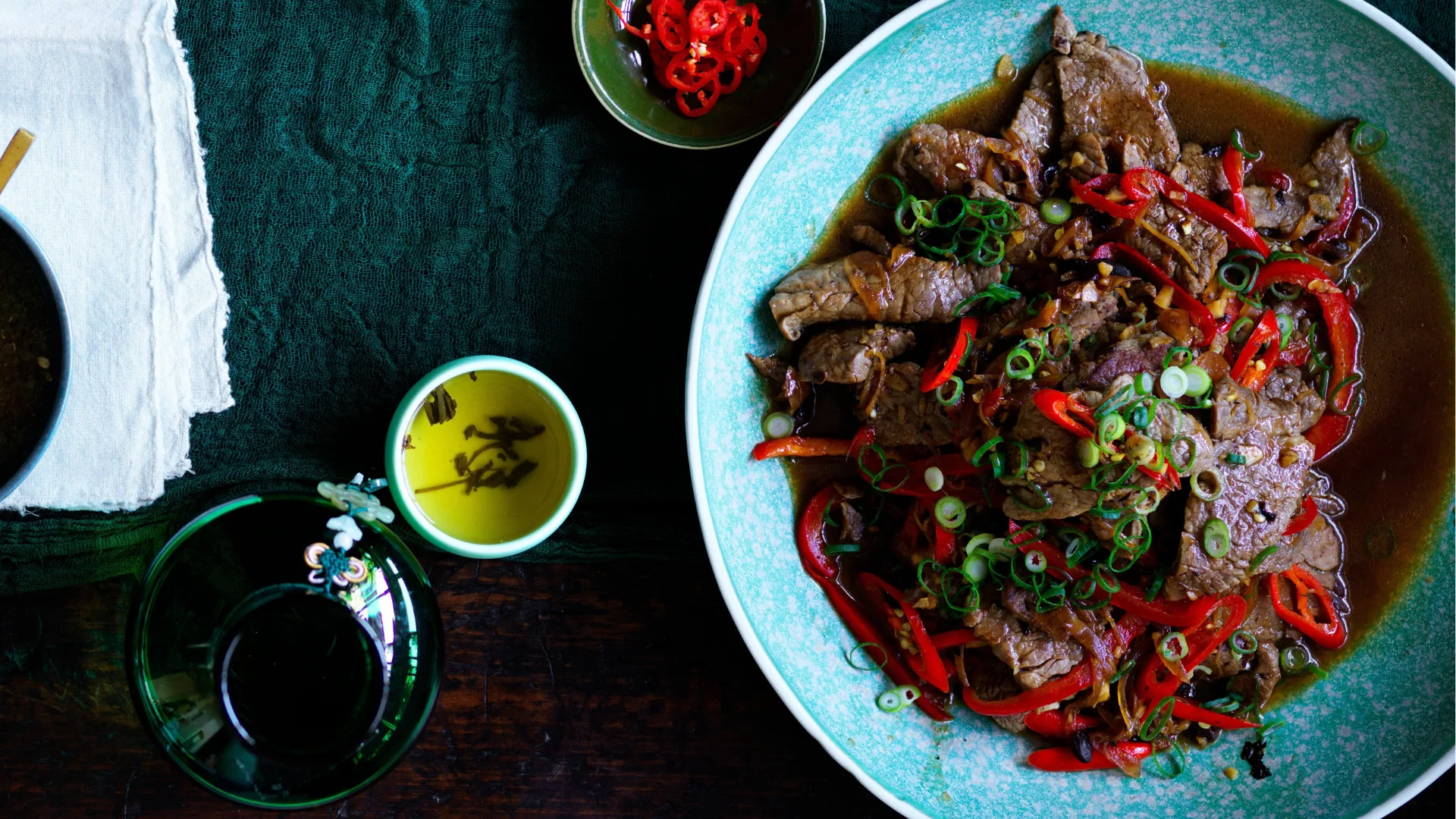 Kylie Kwong's Beef with black bean and chilli sauce