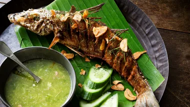 Short Grain by Martin Boetz's whole fried fish