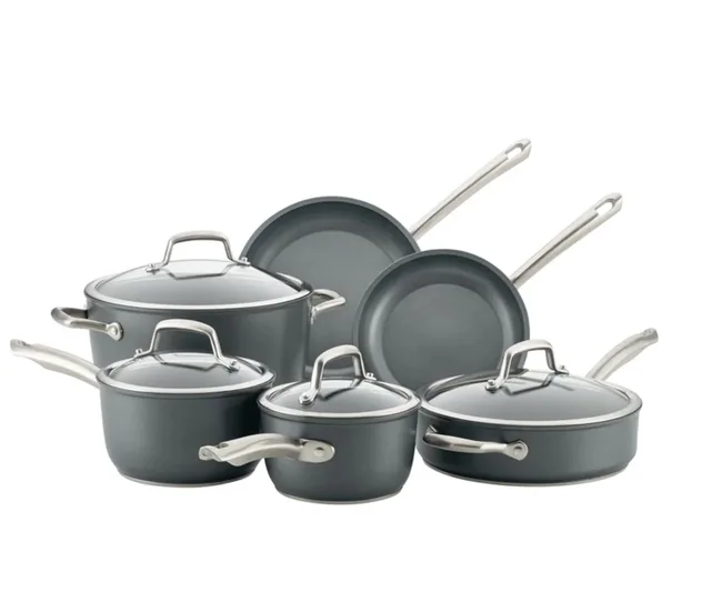 Anolon Accolade Nonstick Induction 10 Piece Cookware Set.