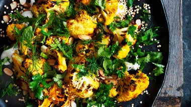 Turmeric cauliflower salad