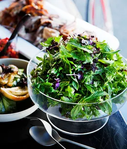 Bar H: Chrysanthemum and cress salad