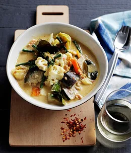 Vegetable and coconut soup (Sayur lodeh)