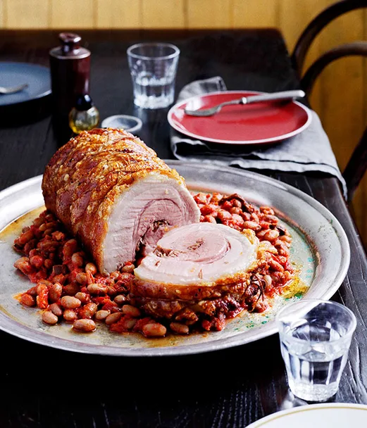 Porchetta alla Ariccia (Ariccian-style roast pork belly)