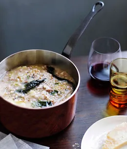 Brigitte Hafner: Farro, potato and pancetta soup