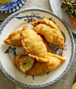 Salt cod empanadillas