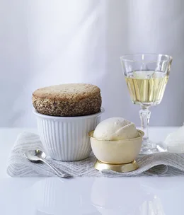 Prune and Armagnac soufflés