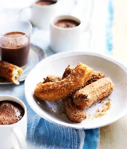 Churros with champurrado