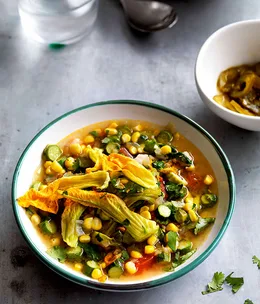 Sopa de flor de calabaza