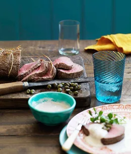 Cold roast beef fillet with tonnato sauce