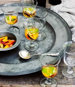 Peach, nectarine and sparkling marsanne