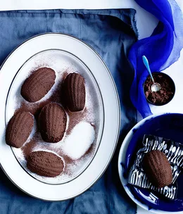 Chocolate and candied-orange madeleines