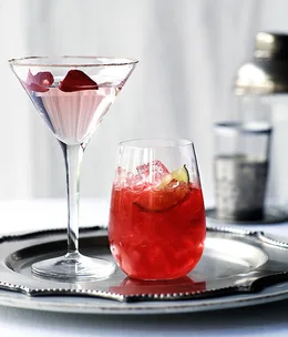 Pomegranate Caprioska (right)