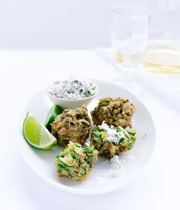 Salt cod and bean fritters