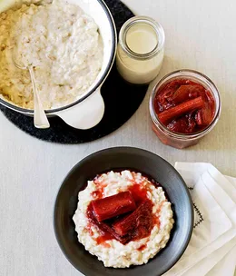 Rhubarb compote