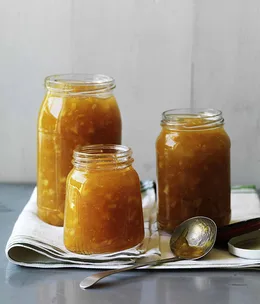 Nectarine, peach and orange blossom jam